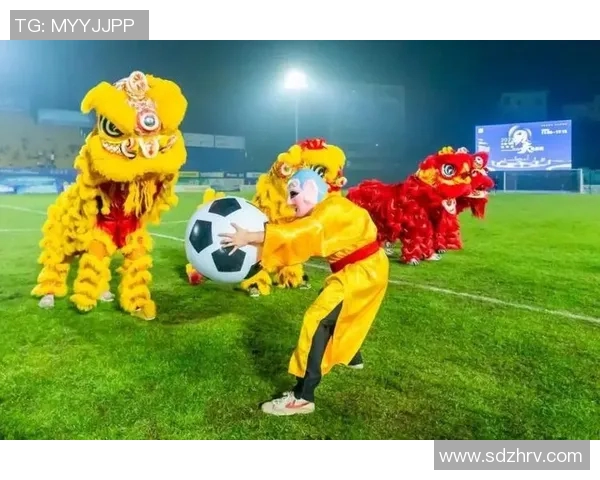 足球明星与舞狮文化的精彩碰撞高清图片展现传统与现代的完美结合